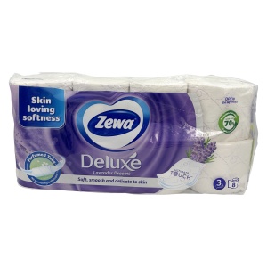 ZEWA DELUXE Hârtie igienică LAVENDER DREAMS, 3 straturi, 8 role