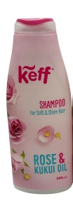 KEFF SHAMPOO ROSE & KUKUI OIL 500ML