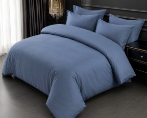 Lenjerie de pat 100% bumbac TC250 132g/m2 Bentley Blue