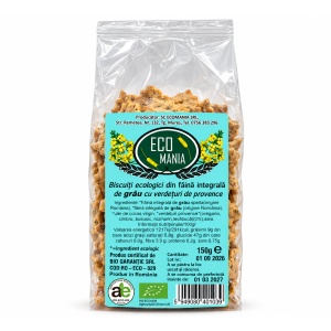 Biscuit din faina integrala de grau cu verdeturi de provense, ECO, 150g