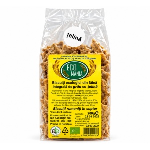 Biscuiti din faina integrala de grau cu telina, ECO, 200g