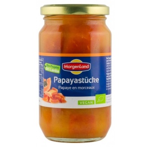 Compot de papaya in suc de ananas, Morgenland, ECO, 370ml