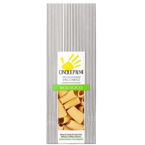 Paccheri Al Bronzo, Cinquepalmi, din faina de grau dur, ECO, 500g