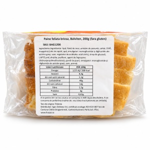 Paine feliata briosa, Balviten, 200g (fara gluten) - Img 2