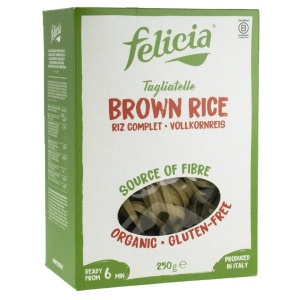 Tagliatelle de orez brun, Felicia, ECO, 250g (fara gluten)