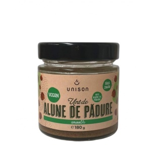 Unt de alune de padure natural, fara zahar, 180g