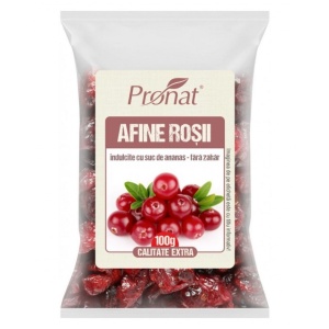 Afine rosii uscate (merisoare), 200g