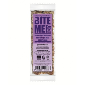 Baton lucrat manual cu migdale si miere , Bite Me, ECO, 30g (fara gluten)