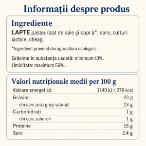 Branza Feta, Taxas, ECO, 400g - Img 4