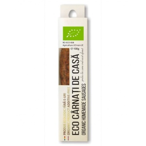 Carnati de casa afumati, ECO, 100g
