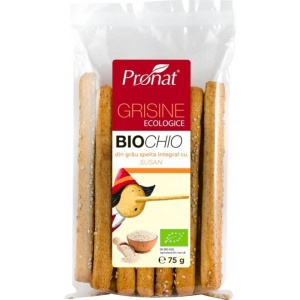 Grisine din faina integrala de grau spelta cu susan, ECO, 75g