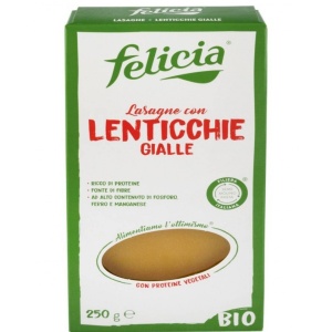 Lasagne din linte galbena, ECO, 250g (fara gluten)