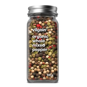 Piper boabe colorate intregi, Vilgain, ECO, 60g