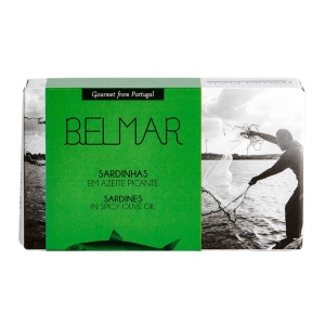 Sardine in ulei de masline picant, Belmar, 120g