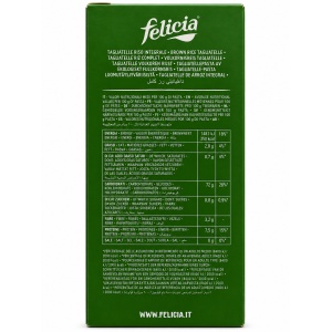 Tagliatelle de orez brun, Felicia, ECO, 250g (fara gluten) - Img 3