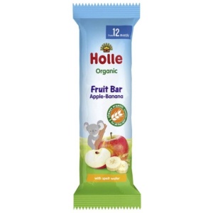 Baton pentru copii cu fructe (mar si banana), Holle, ECO, 25g