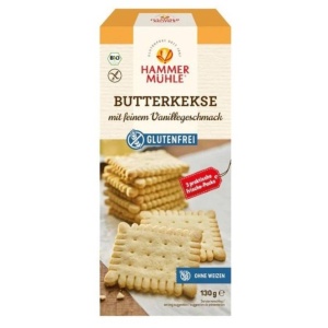 Biscuiti cu unt si vanilie, HammerMuhle, ECO, 130g (fără gluten)