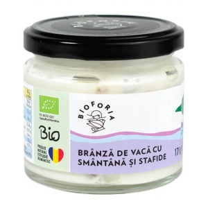 Branza de vaca cu smantana si stafide, ECO, 175g