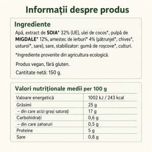 Cremă vegană cu ierburi, Zuger, ECO, 150g (ără gluten) - Img 4