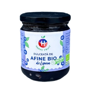 Dulceata de afine, Lipova, ECO, 212g (fara zahar)