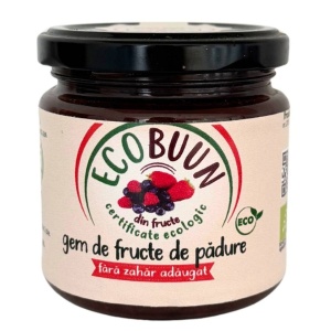 Gem de fructe de padure, ECOBuun, ECO, 200g (fara zahar)
