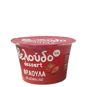Iaurt grecesc de vaca cu capsuni, ECO, 150g