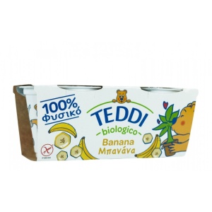 Iaurt Teddi cu banane, ECO, 2 x 115g (exp. 30.06.26)