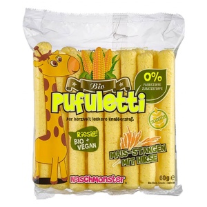 Pufuleti cu mei, Pufuletti, ECO, 60g (fara gluten)