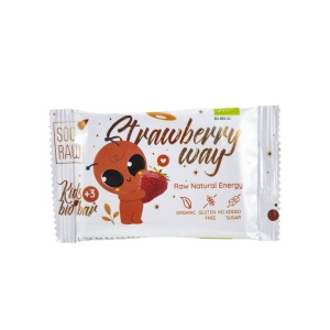Baton cu capsuni, Soo Raw, ECO, 20g