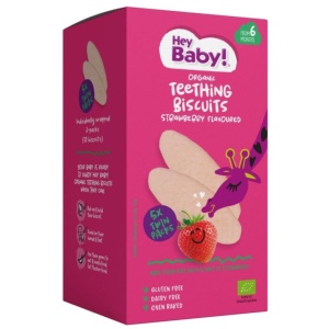 Biscuiti pentru copii pentru dentitie, cu aroma de capsuni, 21g