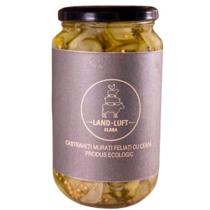 Castraveti murati feliati cu ceapa, Land-Luf, ECO, 560g