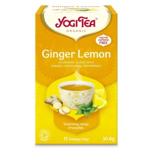 Ceai ghimbir si lamaie, Yogi Tea, ECO, 17 pliculete. expira 30.09.2025