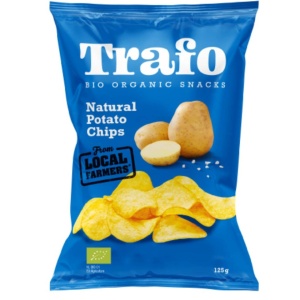 Chipsuri din cartofi cu sare, Trafo, ECO, 125g (fara gluten)