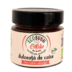 Dulceata de caise, ECOBuun, ECO, 220g (fara zahar)