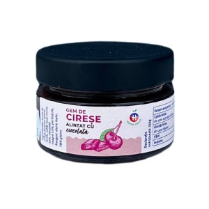 Gem de cirese alintat cu ciocolata, Lipova, 106g (fara gluten)