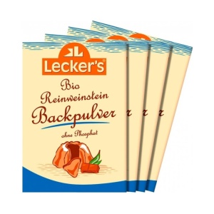 Praf de copt pur, fara fosfat, Leckers, ECO, 4x21g