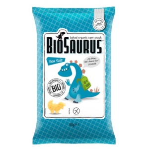 Pufuleti din Porumb si Sare de Mare, Biosaurus,ECO, 50 g (fara gluten)