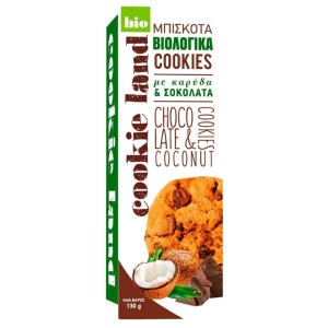 Biscuiti cu ciocolata si nuca de cocos, ECO, 130g
