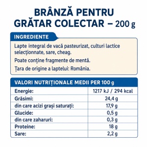 Branza pentru gratar, Colectar, 200g - Img 4