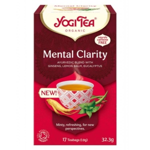 Ceai Mental Clarity, YOGI TEA, ECO, 17 pliculete a 1,9g, 32,3g
