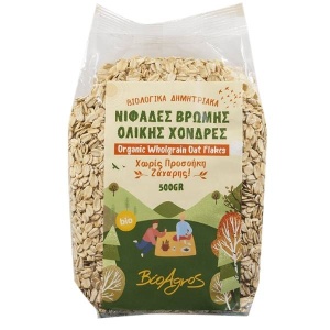 Fulgi de ovăz integrali grosieri, Bioagros, ECO, 500g