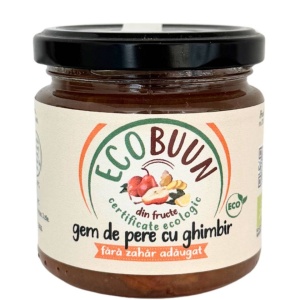 Gem de pere cu ghimbir, ECOBuun, ECO, 200g (fara zahar)