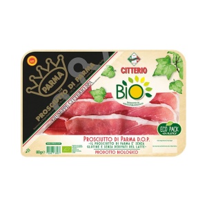 Prosciutto de Parma felii, Citterio, ECO, 80g (fara gluten) (fara lactoza)