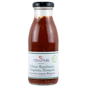 Sos de ardei rosu, rosii si busuioc, Naumidis, ECO, 270g