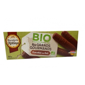 Biscuiti betisoare cu ciocolata cu lapte, ECO, 160g