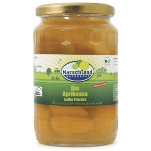 Compot de caise jumatati, ECO, 680g