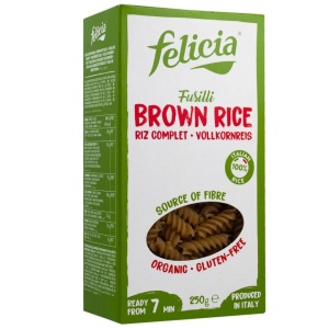 Fusilli de orez brun, Felicia , ECO, 250g (fara gluten)