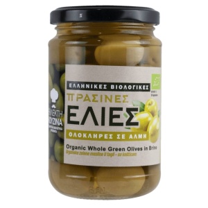 Masline verzi Intregi,Elekti Kuzina, ECO, 300g