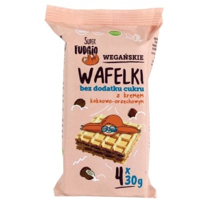 Napolitană vegană cu umplutură de cacao și alune, ECO, 4x30g (fara zahar)