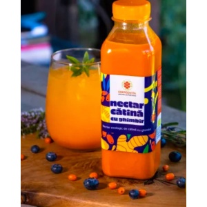 Nectar catina si ghimbir, Energovita, ECO, 500ml (congelat)